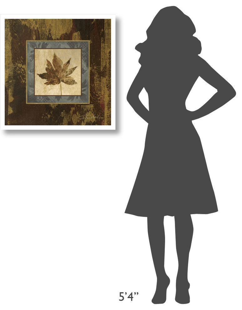 "Autumn Leaf Square IV" Digital Paper Print by Silvia Vassileva, 26"x26"