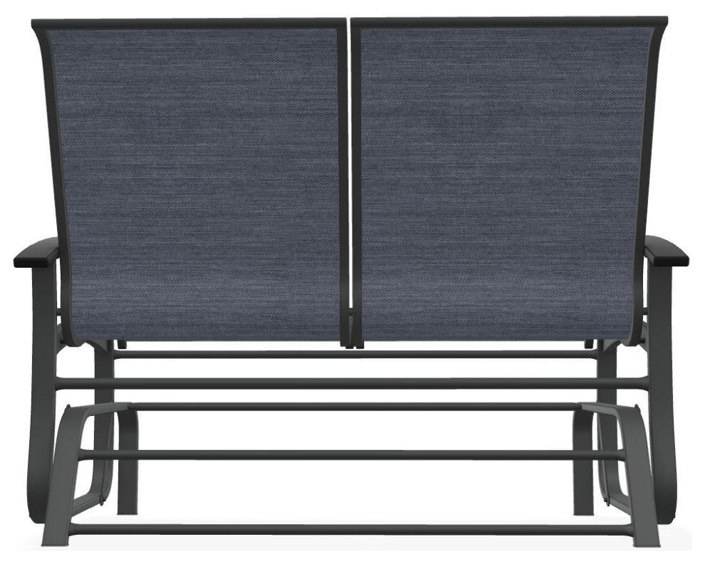 Belle Isle Sling 2-Seat Glider, Augustine Denim/Graphite