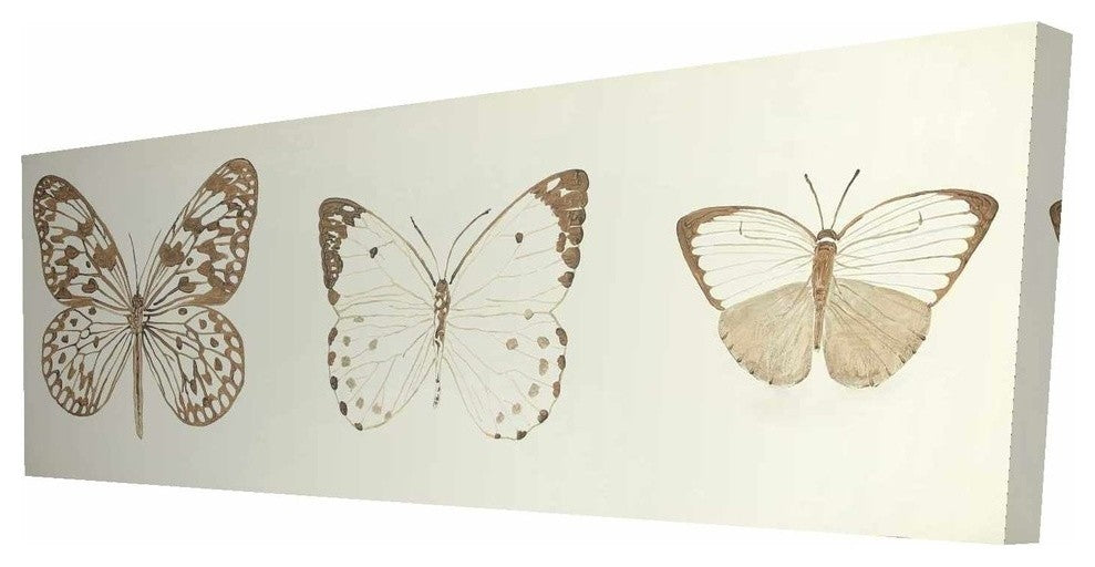 Monarch Butterflies Sketch Print on Wrapped Canvas
