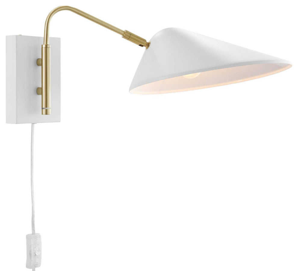 Journey 7" Swing Arm Wall Sconce White -5296