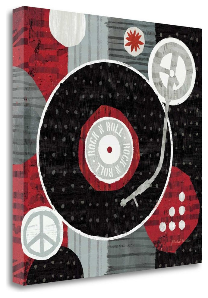 "Rock N Roll Album" By Michael Mullan, Giclee Print on Gallery Wrap Canvas