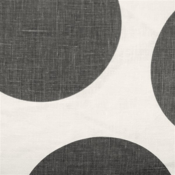 Pillow Decor - Tuscany Linen Gray Circles Throw Pillow 22x22