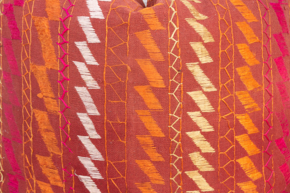 Dhanvi Antique Indian Folk Pillow