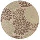 Zinnia Modern Floral Textured Weave Indoor/Outdoor Area Rug