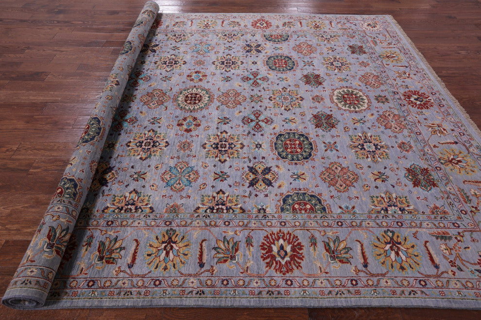 9' 1" X 11' 9" Persian Tabriz Handmade Wool Rug Q7601