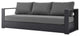 Lounge Sofa, Gray, Aluminum, Modern, Outdoor Patio Bistro Hospitality