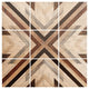 Deny Designs Iveta Abolina Geo Wood 1 Wood Wall Mural, 4'x4'