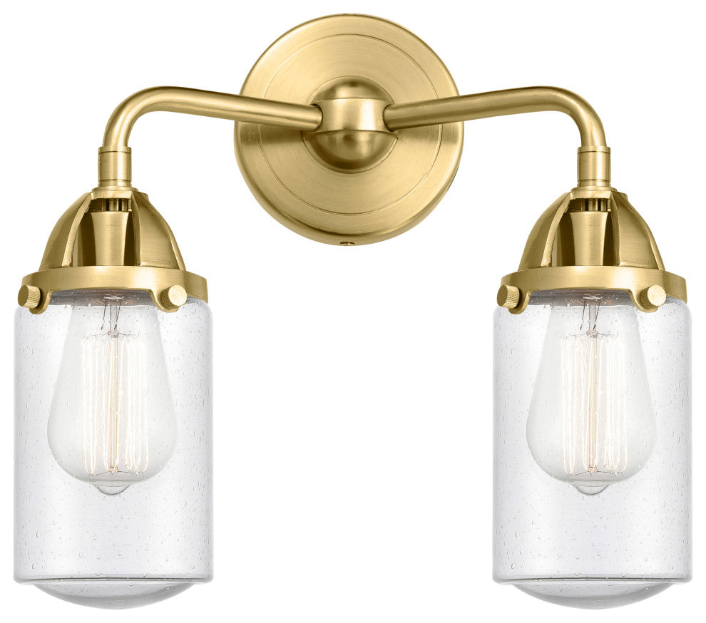 Innovations 288-2W-SG-G314-LED Dover 2 Light Bath Vanity Light, Satin Gold