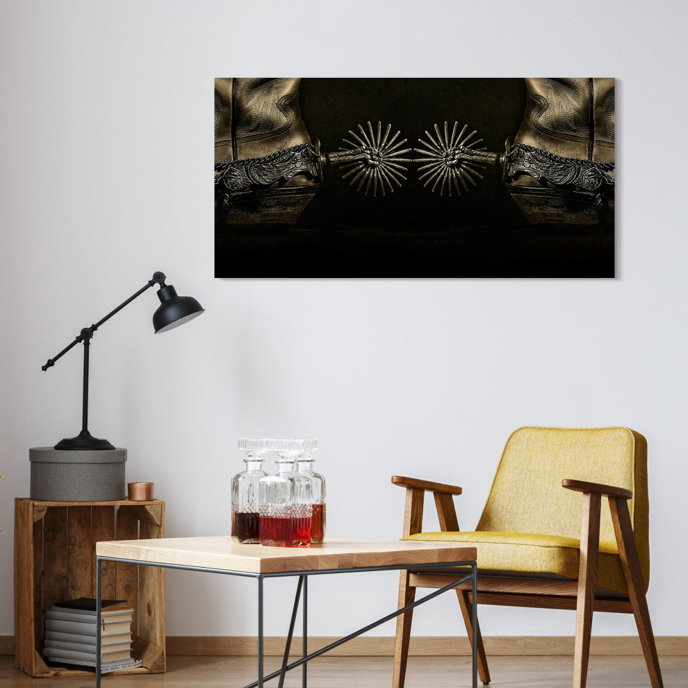 "Silver Spur Spiral" Frameless Floating Tempered Glass Panel Graphic Wall Art