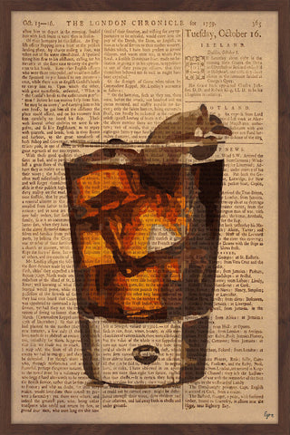 "Rum & Coke" Framed Painting Print, 24"x36"