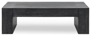 Bristol Cracked Oak Coffee Table, by Kosas Home, Meadow Black