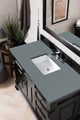 James Martin 147-114-5236-3CBL 48" Antique Black Vanity w/ Cala Blue Quartz Top