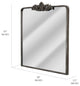 Head West Antique Bronze Ornate Metal Accent Wall Mirror