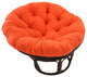 44" Solid Twill Papasan Cushion, Fits 42" Papasan Frame, Tangerine Dream