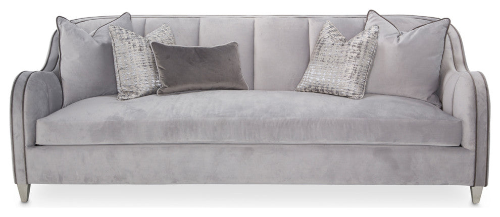 Roxbury Park Velvet Sofa - Steel/Slate