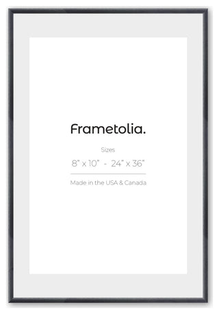 18" x 24" Hammered Black 1" Vintage Gallery Frame