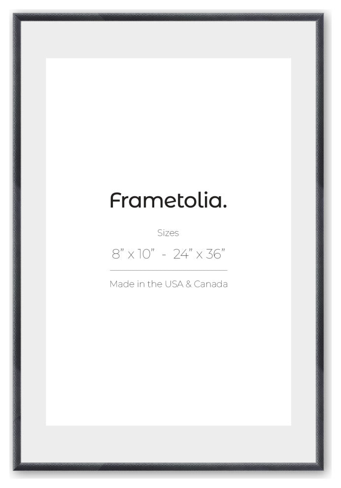 18" x 24" Hammered Black 1" Vintage Gallery Frame