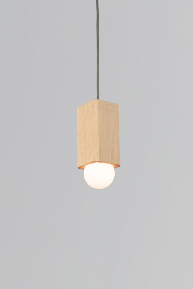 Cano 1-Light Pendant, White Washed Oak, Led