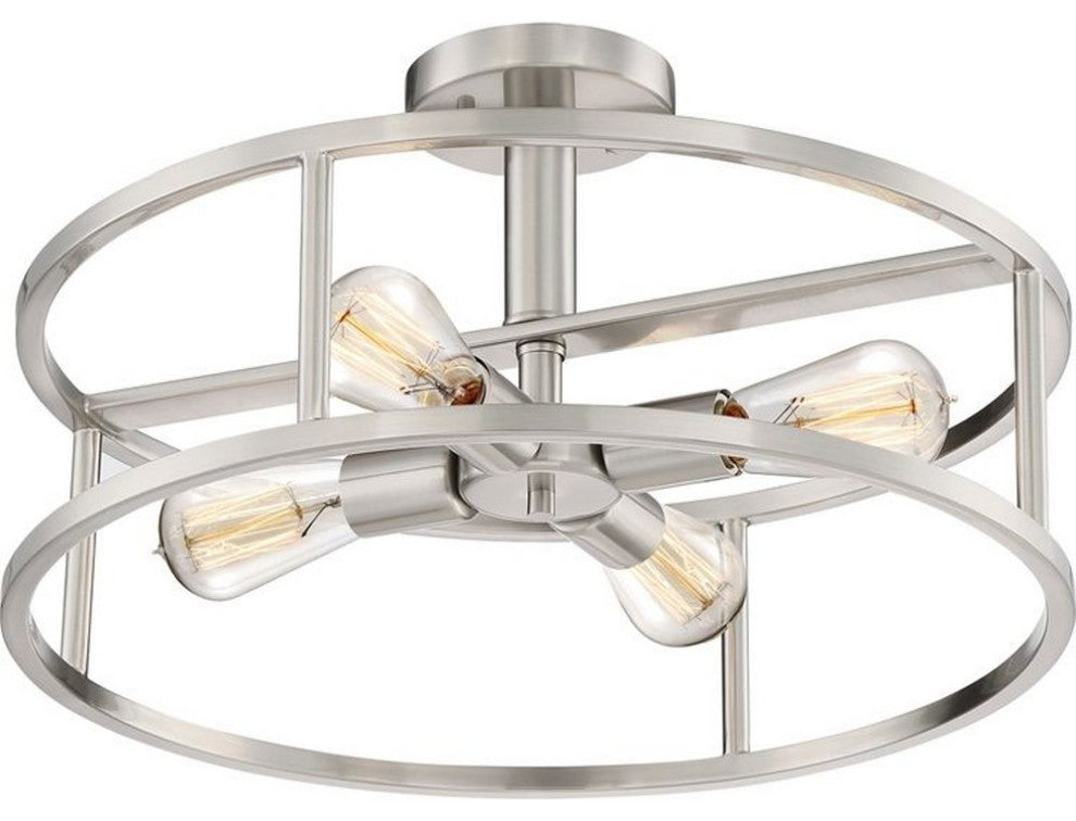 Quoizel New Harbor Four Light Semi-Flush Mount NHR1718BN