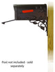 Hummingbird Curbside Mailbox With Floral Front Single Mailbox Mounting Bracket