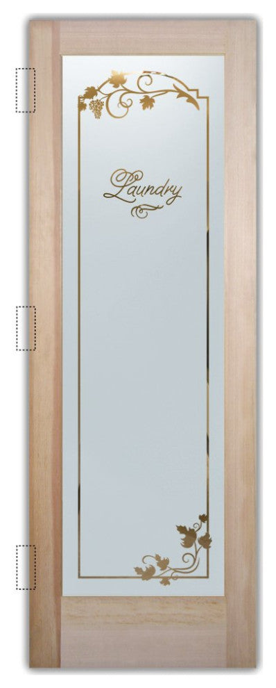 Laundry Door - Grape Ivy Melany - Douglas Fir (stain grade) - 32" x 96" -...