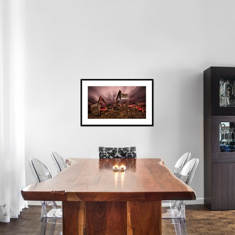 "Invasion" Framed Digital Print by Peter Majkut, 38x24"