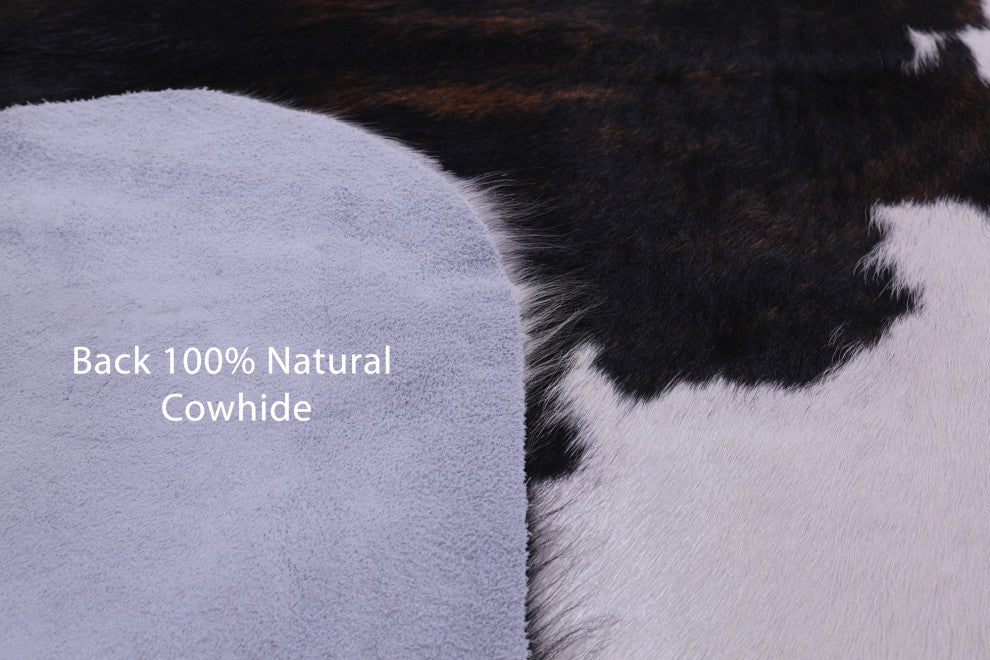 6' 9" X 5' 10" Natural Cowhide Rug C1900