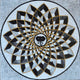 Geometric Mosaic, Ganesh Mandala, 31"x31"