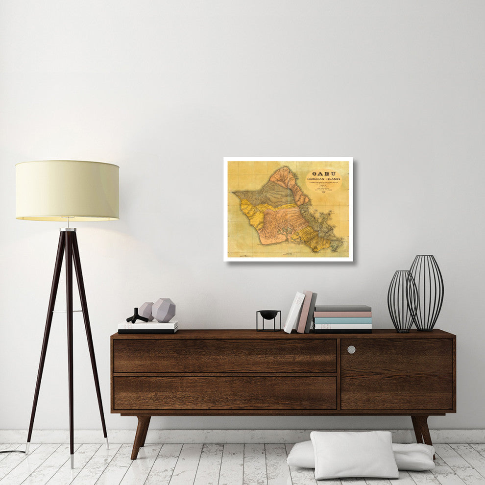 "Oahu, Hawaiian Islands, 1899" Digital Paper Print by T.D. Beasley, 32"x26"