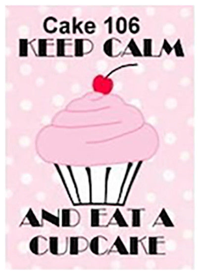 Paisley Mini Canvas, Keep Calm And Eat A Cupcake
