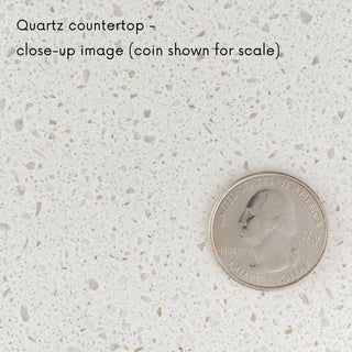 Bella 36" Bathroom Vanity, White, Quartz