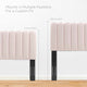 Headboard, Twin Size, Velvet, Pink, Modern Contemporary, Bedroom Master Suite