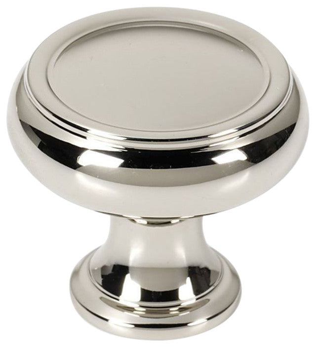 Alno, Cabinet Knob, Polished Nickel, 1"x1"x1"