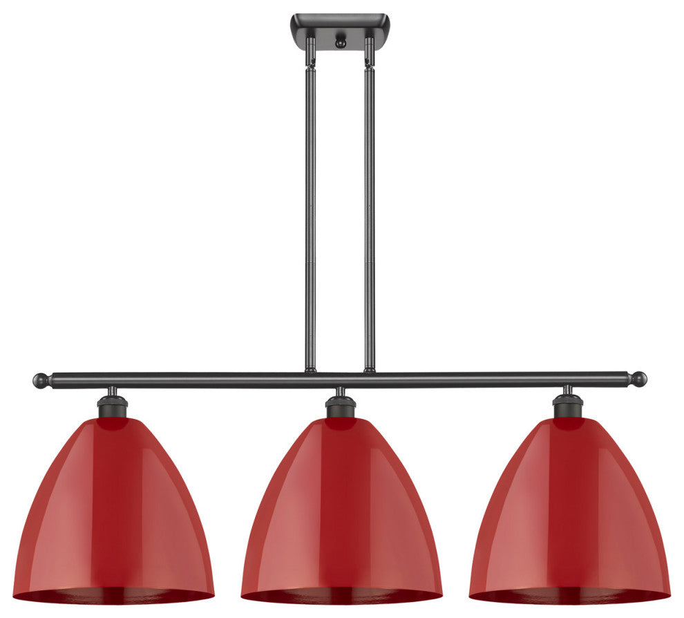 Innovations 516-3I-OB-MBD-12-RD-LED 3 Light Island Light, Oil Rubbed Bronze
