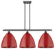 Innovations 516-3I-OB-MBD-12-RD-LED 3 Light Island Light, Oil Rubbed Bronze