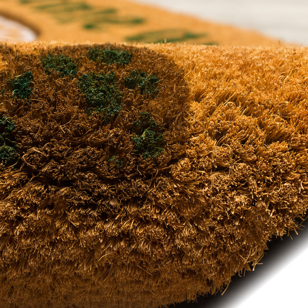 Natura Welcome Gnome Outdoor Mat Natural 1'6"x2'6"