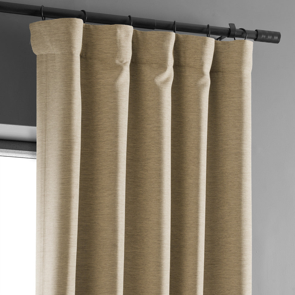 Ginger Bellino Blackout Room Darkening Curtain Single Panel, 50"x120"