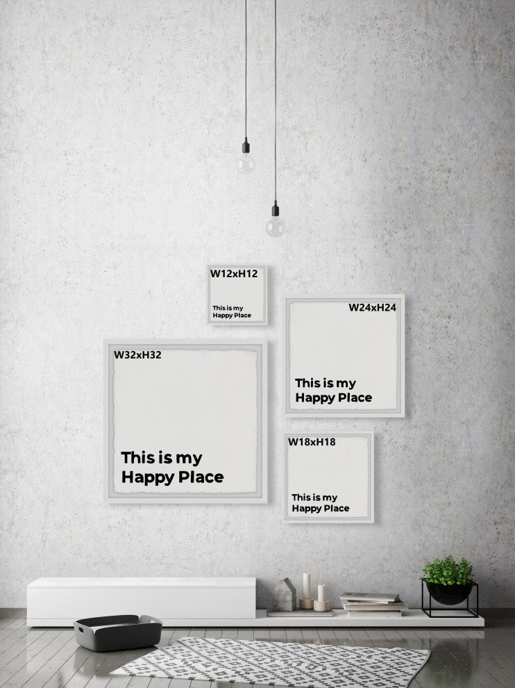 "This Is My Happy Place II" Framed Painting Print, 18x18
