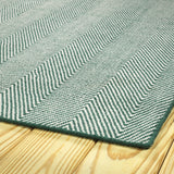 Kaleen Ziggy Hand woven Indoor/Outdoor Polyester Area Rug Teal, 5'x7'6"