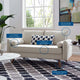 Revive Upholstered Fabric Loveseat, Beige