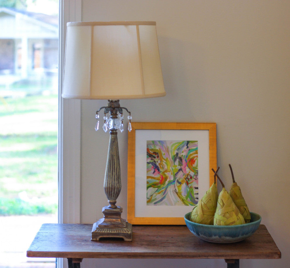 15" Inherent Throwback Drum Pongee Silk Lampshade