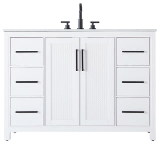 Home Living 48" Single Bathroom Vanity, White