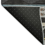 Addison Premium Washable Mayfield AMF178 Black 9' x 12' Rug