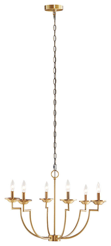 Hampton Hill Savor 6-Light Traditional Candelabra Styled Chandelier