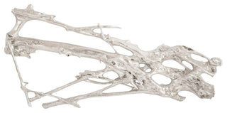 Root Wall Art, Silver Leaf, Large