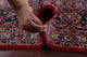 Consigned, Vintage Handmade Oriental Traditional Persian Area Rug, Red, 10x14