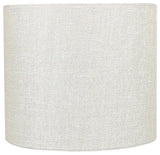 Classic Drum Metallic Fabric Lamp Shade, 8x8x7", Natural