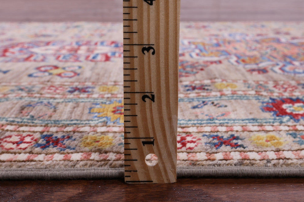 Runner Super Kazak Handmade Rug 2' 7" X 8' 11" Q11231