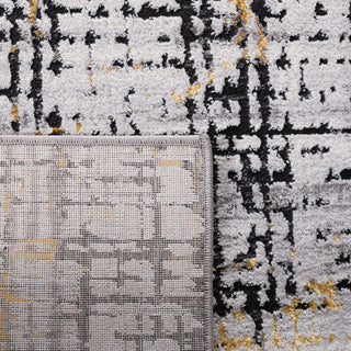 Safavieh Amelia Collection, ALA248 Rug, Charcoal/Gold, 9'x12'