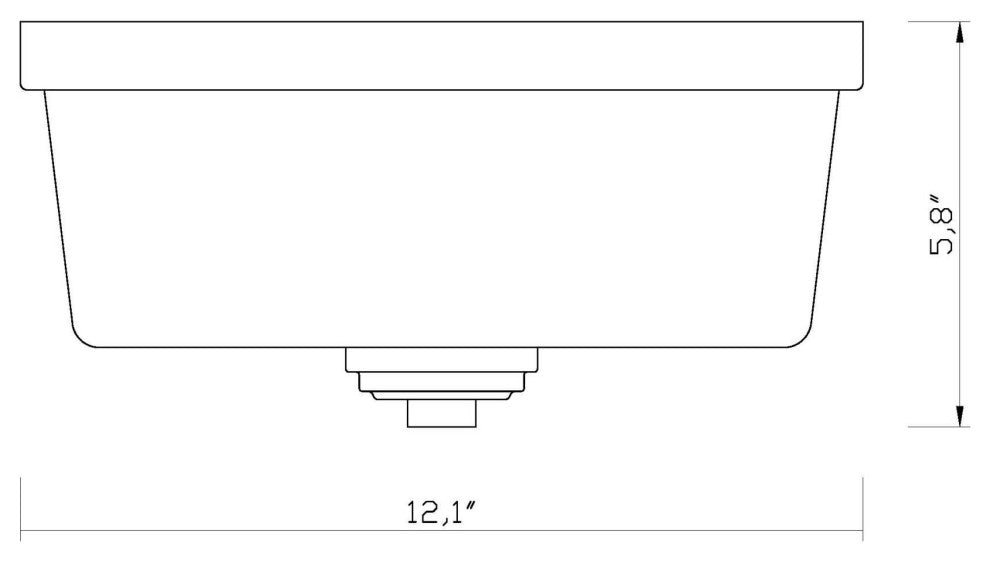Z-Lite 220F2 Arlington 2 Light 12"W Flush Mount Drum Ceiling - Matte Black